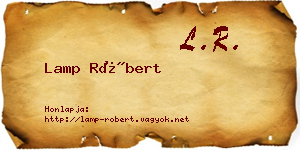 Lamp Róbert névjegykártya