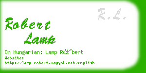 robert lamp business card